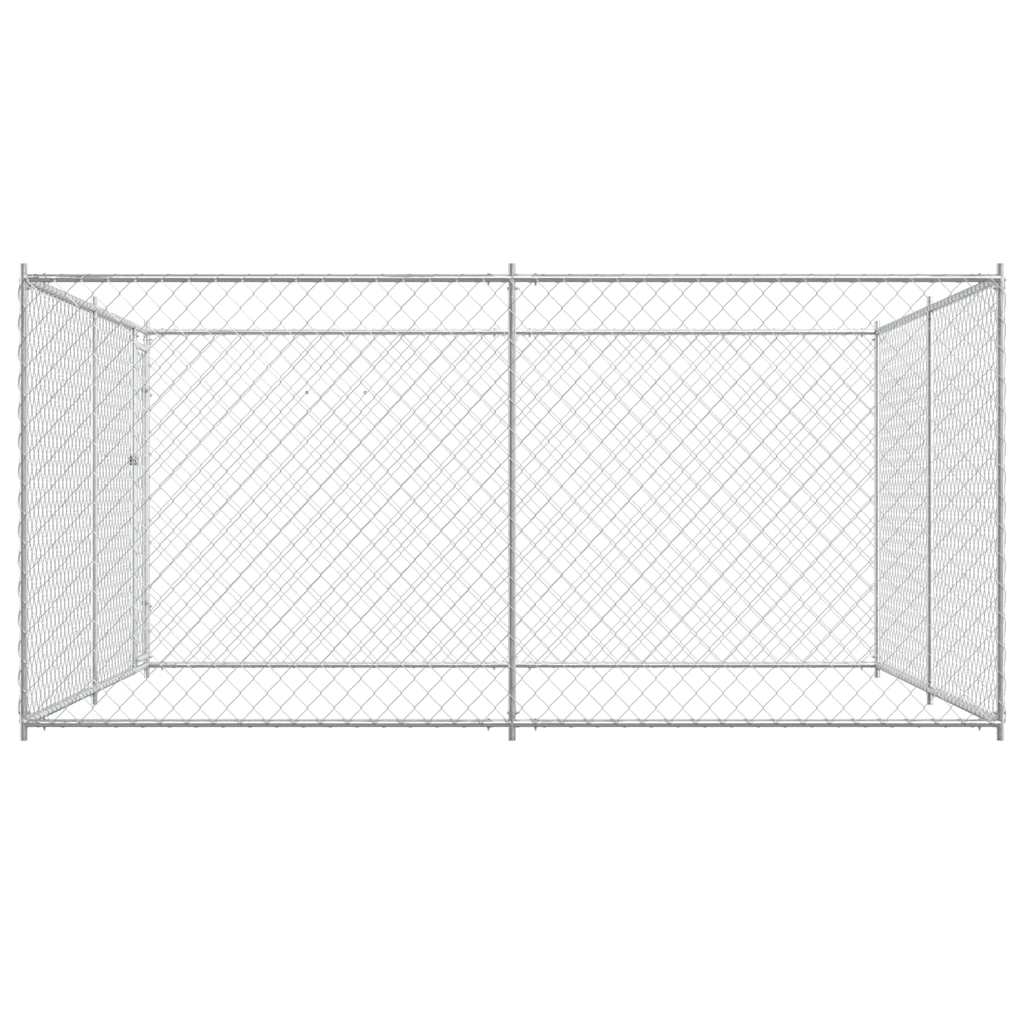 3-vidaXL Canile da Esterno 383x383x185 cm-3