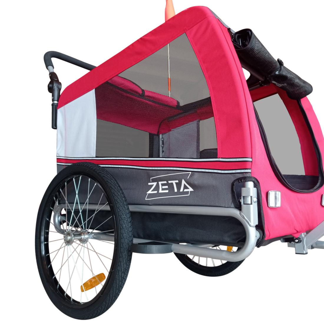 ZETA MEDIUM interno 50x75cm - Rimorchio Bici Per Cani - Papilio Shop