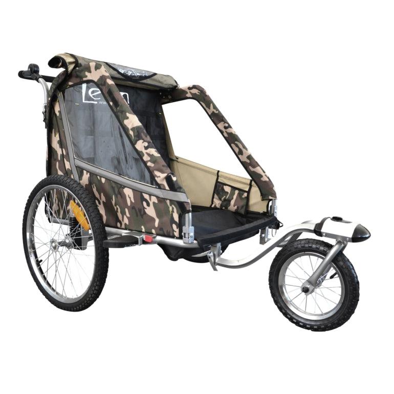 LEON - Rimorchio Per Bicicletta e Passeggino Per 1 o 2 Bambini - Papilio Shop