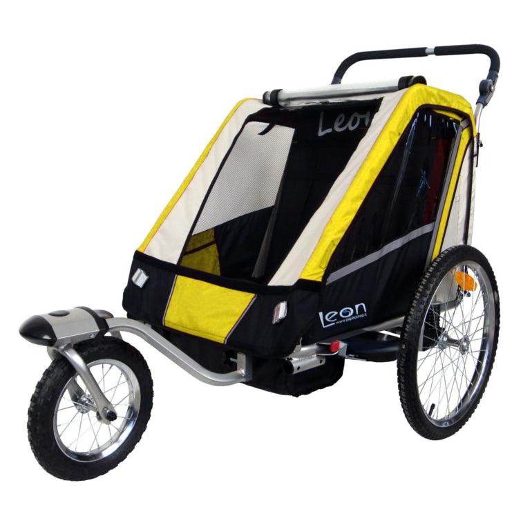LEON - Rimorchio Per Bicicletta e Passeggino Per 1 o 2 Bambini - Papilio Shop