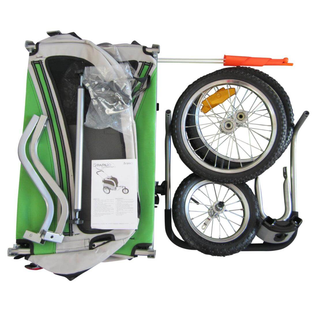 ARGO LARGE interno 50x87cm - Rimorchio Bici Per Cani - Papilio Shop