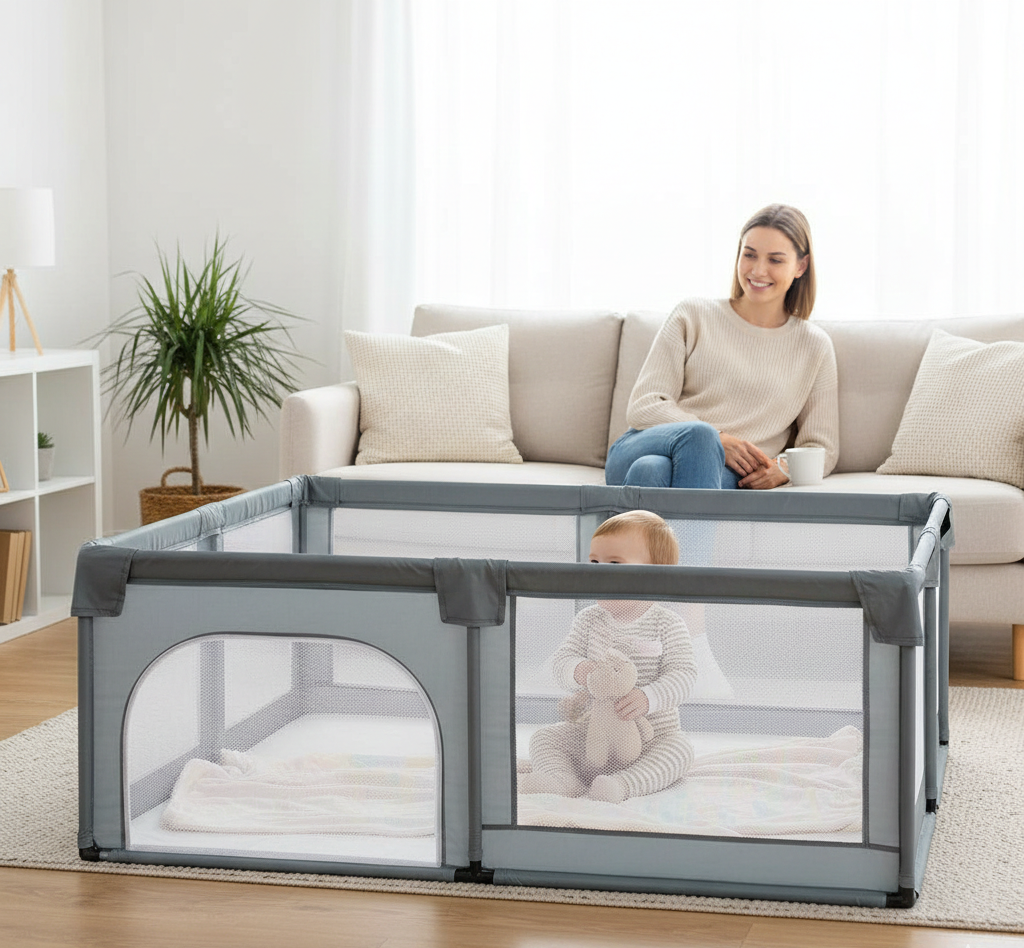 box per bambini grigio chiaro tessuto oxford
