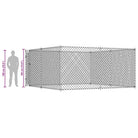 9-vidaXL Canile da Esterno 383x383x185 cm-9