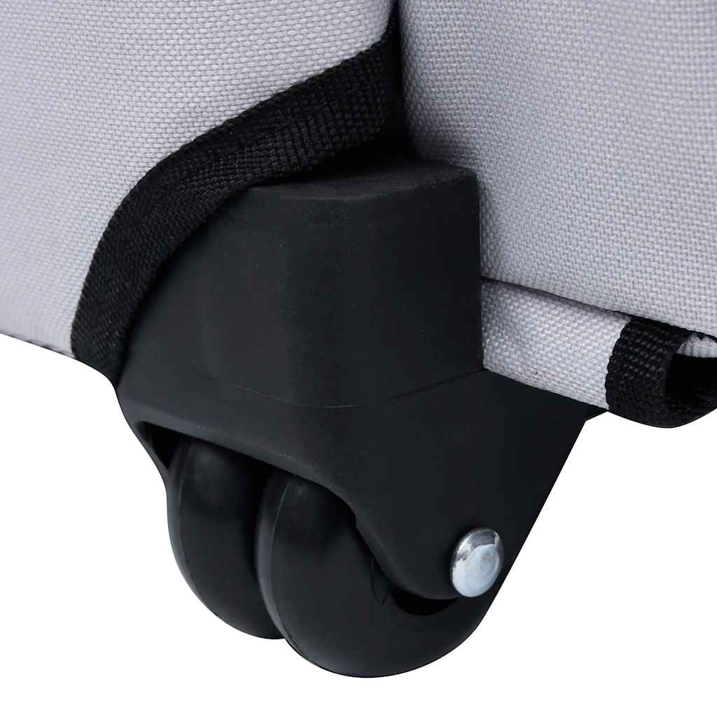 7-vidaXL Trolley Trasportino per Animali Pieghevole Multifunzione Grigio-7