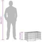 9-vidaXL Gabbia per Animali 8 Pannelli con Porta Nero 35x35 cm Acciaio-9