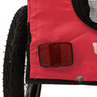 11-vidaXL Rimorchio da Bici per Animali Rosso e Nero Oxford e Ferro-11