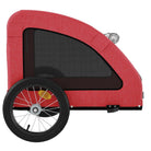 7-vidaXL Rimorchio da Bici per Animali Rosso Oxford e Ferro-7