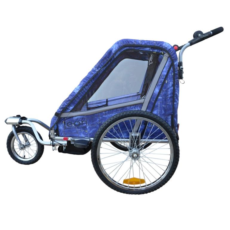 LEON - Rimorchio Per Bicicletta e Passeggino Per 1 o 2 Bambini - Papilio Shop