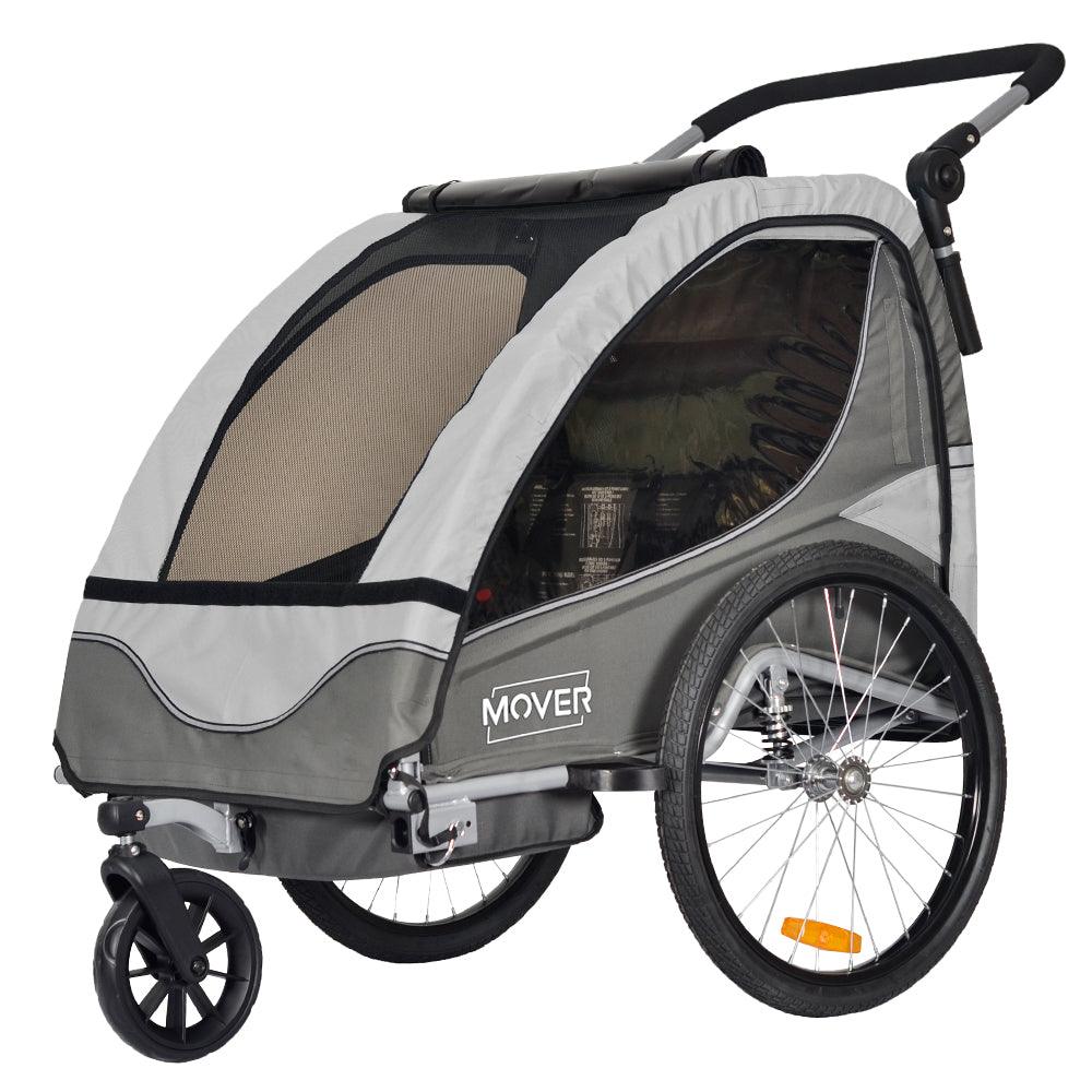 MOVER - Rimorchio Bici e Passeggino Per 1 o 2 Bambini - Papilio Shop