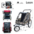 rimorchio per bambini in bicicletta