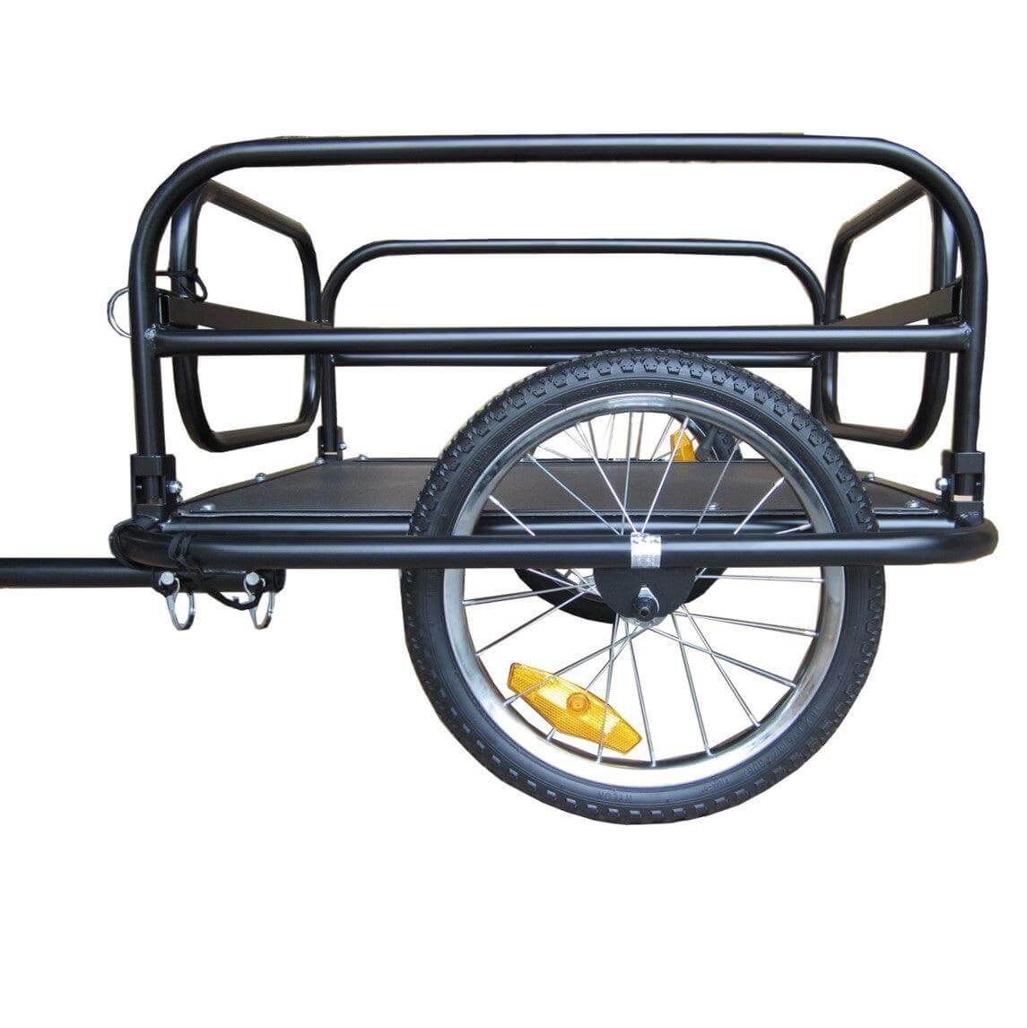 Rimorchio Bicicletta 90 Litri - Portata 40/80 Kg, Con Telone, Per Trasporto E Carrello Manuale - Foto 9