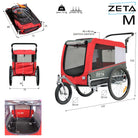ZETA MEDIUM interno 50x75cm - Rimorchio Bici Per Cani - Papilio Shop