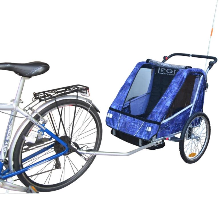 LEON - Rimorchio Per Bicicletta e Passeggino Per 1 o 2 Bambini - Papilio Shop